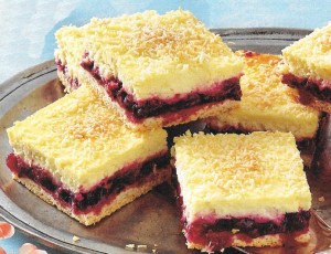 Beeren Kokos Kuchen