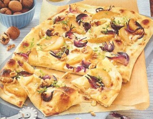 Birnen Flammkuchen