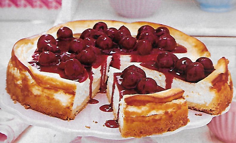 Cheesecake mit Kirschen – Backraum24 – Backrezepte und mehr