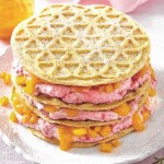 Himbeer Waffeltorte mit Mango