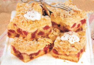 Kirsch-Streusel-Blechkuchen