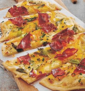 Kürbis Flammkuchen