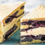 Kleine Marmortorte mit Hugocreme