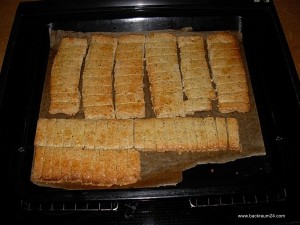 Die Nussstangen fertig gebacken