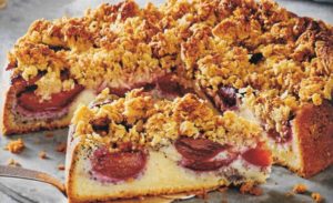 Pflaumenkuchen Hafer Crunch