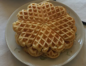 Süsse, leckere Herzchen Waffeln