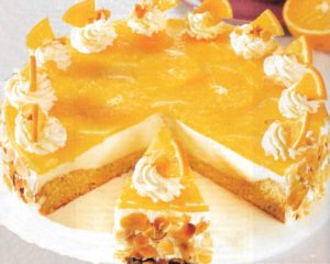 Vanillepudding-Orangen-Torte